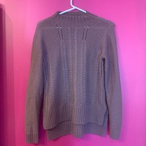 Purple mock neck sweater